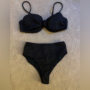 Triangl high waisted bikini - NWT - navy size small